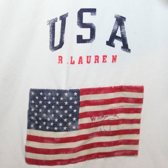 *Flaw Polo Ralph Lauren USA Zip Jacket Flag HW7589 - Picture 6 of 9